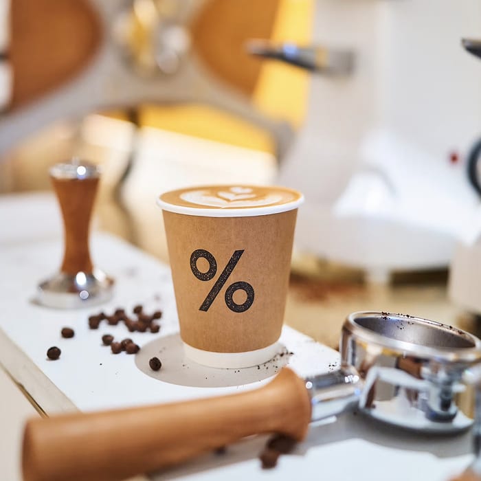 Arabica coffee cup